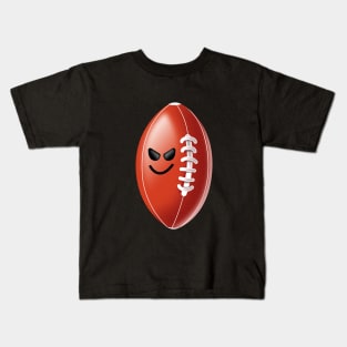 nuaghty football ball Kids T-Shirt